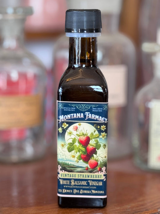 Vintage Strawberry White Balsamic Vinegar Old fashioned