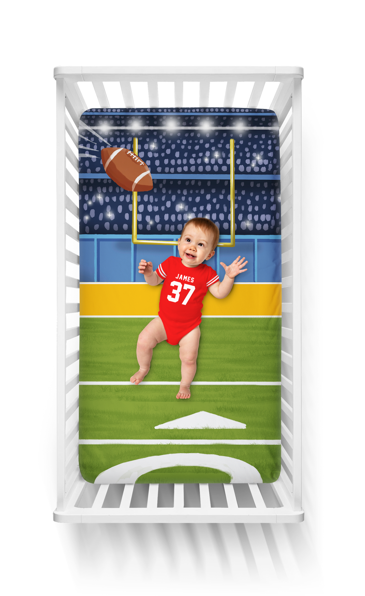 Luvsy - Football Crib Sheets