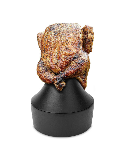 Outset Cast Iron Beer Can Chicken Holder and Flavor Infuser