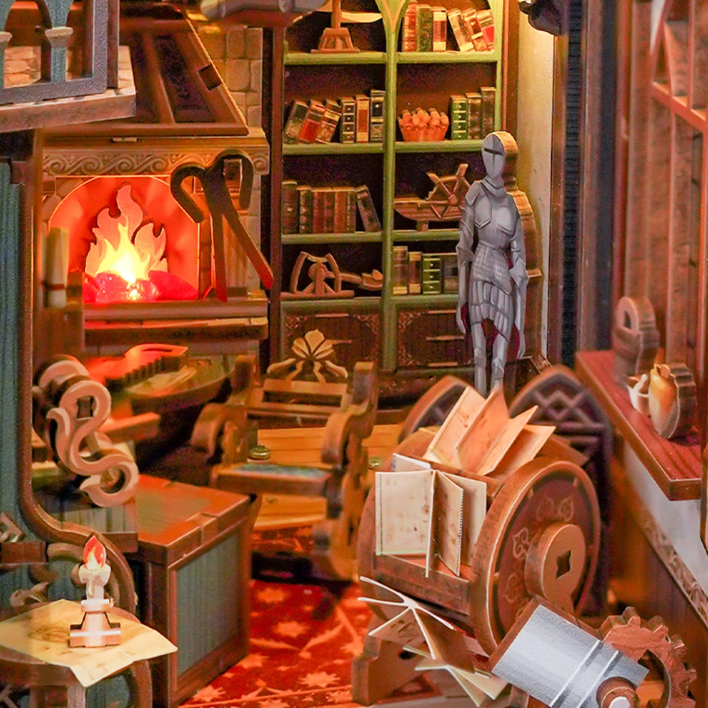 DIY Book Nook Kit: Leonardo da Vinci w/ Dust Cover