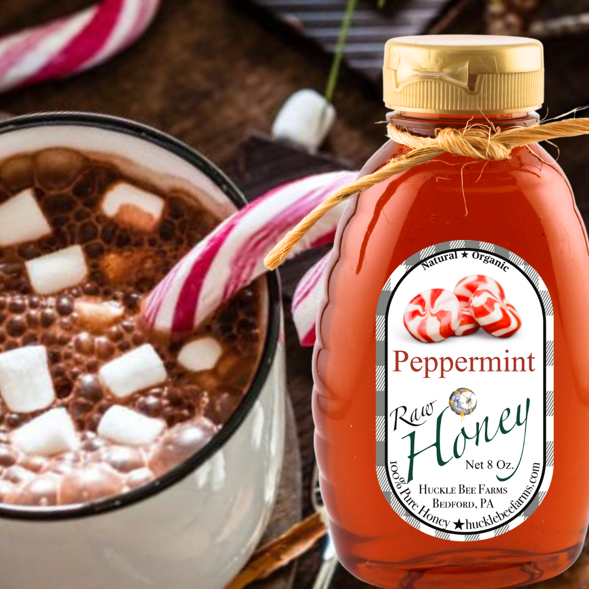 Peppermint Infused Raw Honey