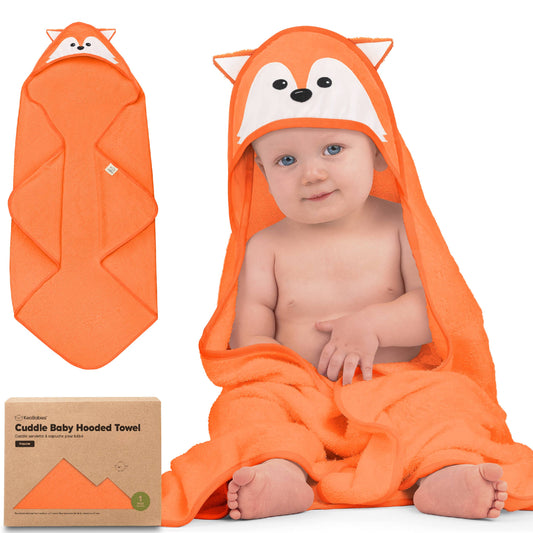 Fox Cuddle Baby Hooded Towel