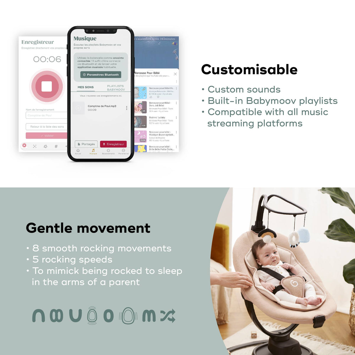 Babymoov Swoon Evolution: Multi-Motion Electric Swing