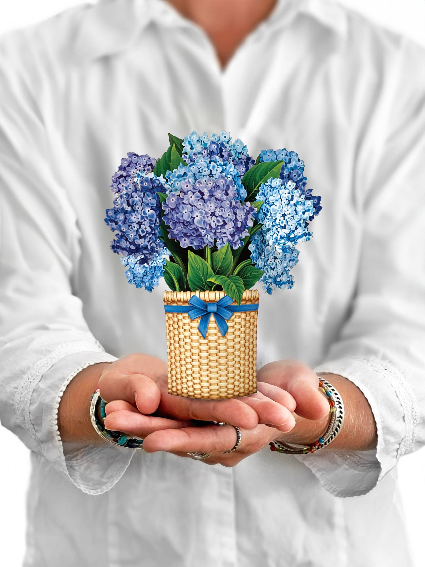 Mini Nantucket Hydrangeas Pop-up Greeting Cards