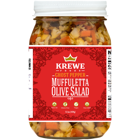 Ghost Pepper Muffuletta Olive Salad with 100% Olive Oil