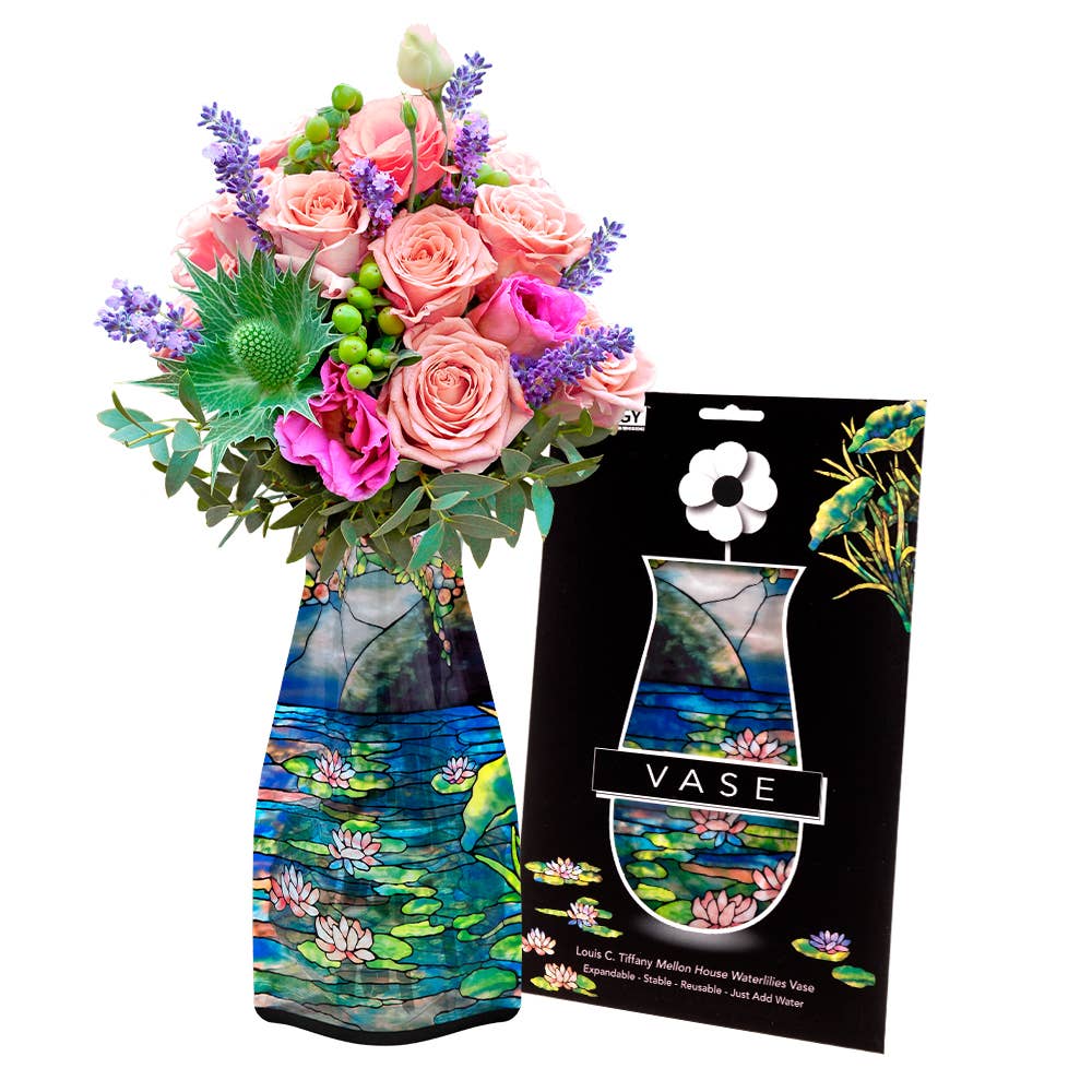 Louis C. Tiffany Mellon House Waterlilies Expandable Vase