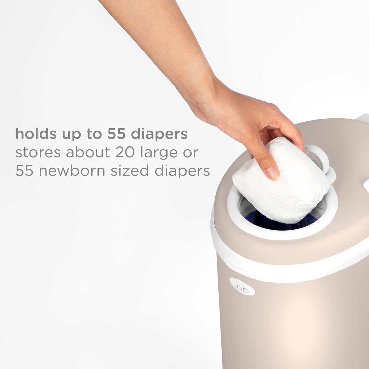 Taupe Diaper Pail