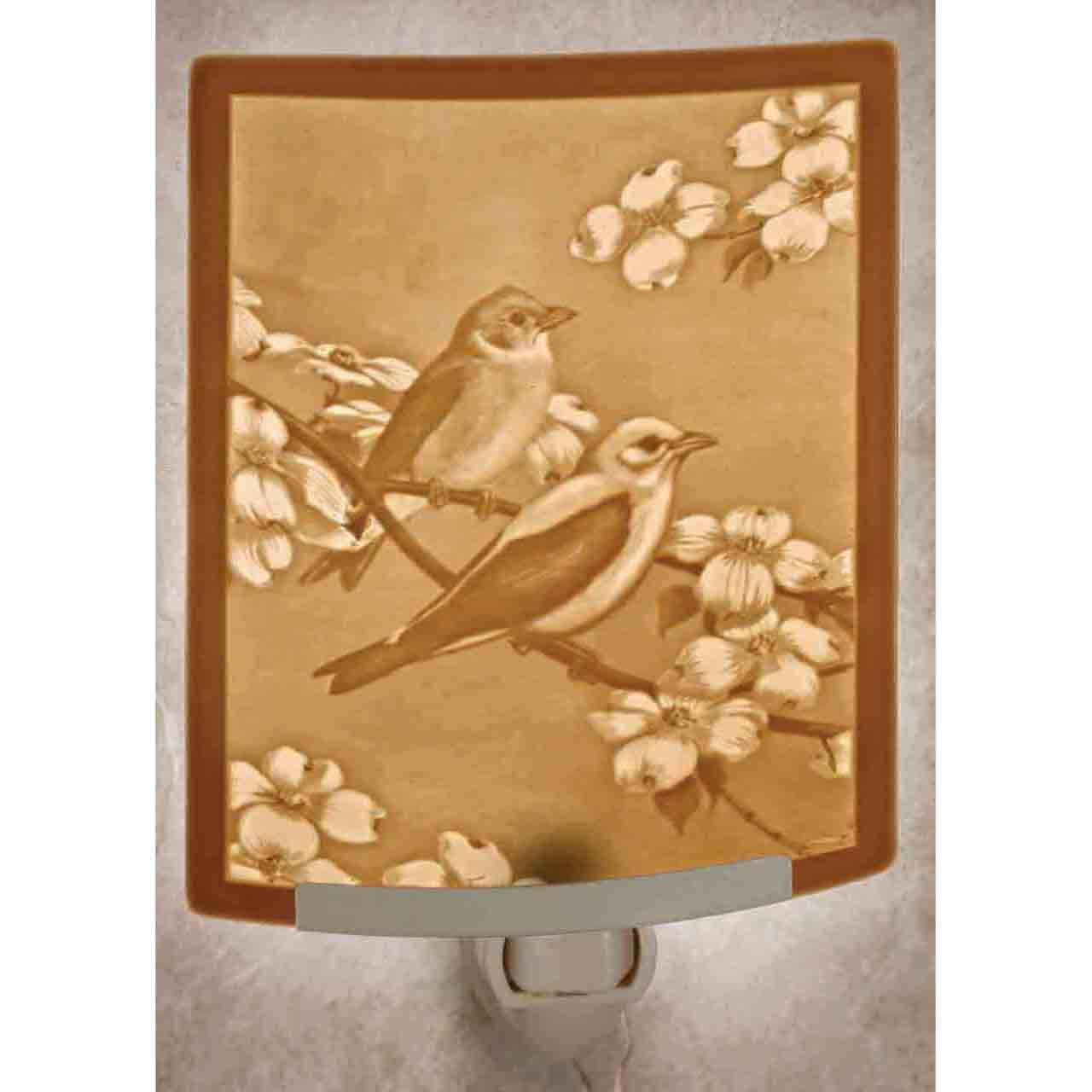 Morning Song Porcelain Lithophane Night Light