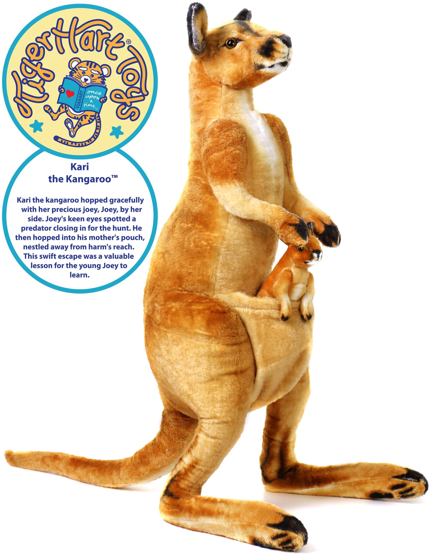 Kari The Kangaroo and Joey | 38 Inch Stuffed Animal Plush