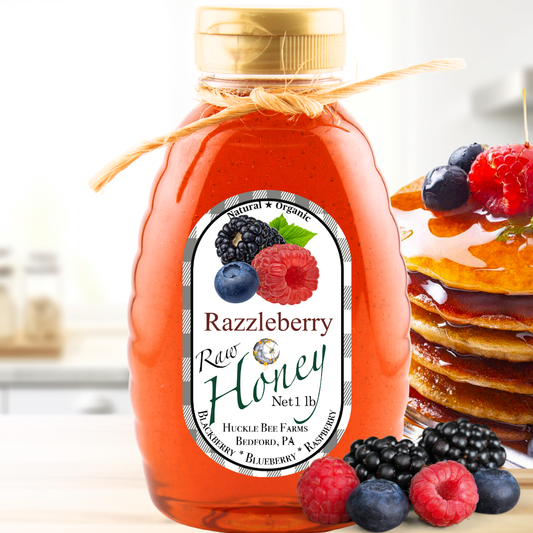 Razzleberry Infused Raw Honey