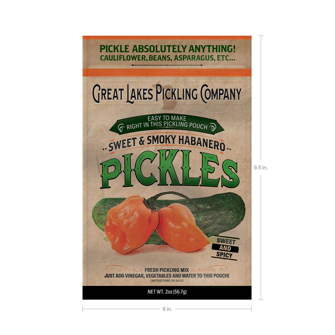Sweet & Smoky Habanero Easy-to-Make Pickling Pouch