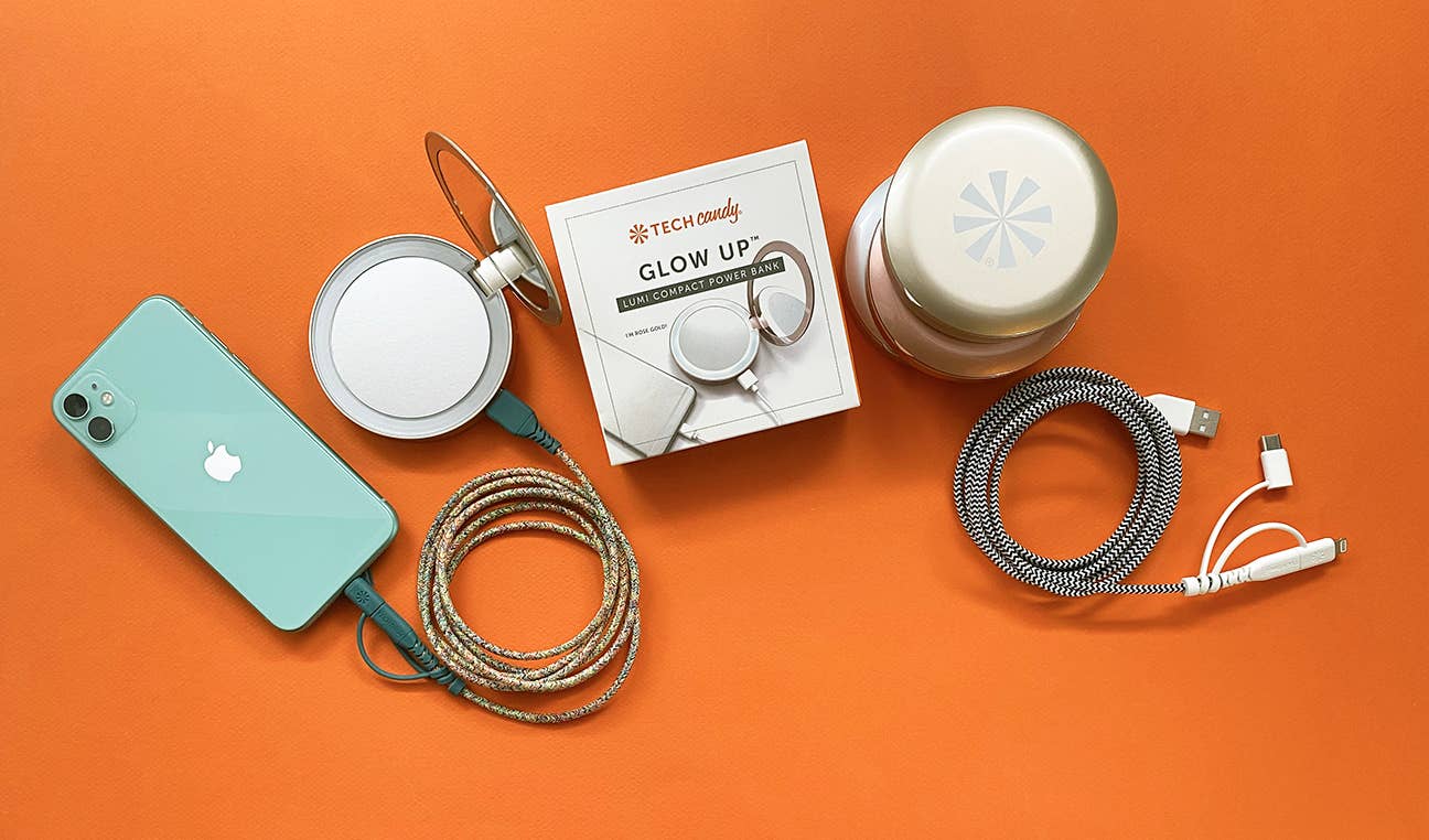 GLOW UP LUMI COMPACT POWER BANK : GOLD