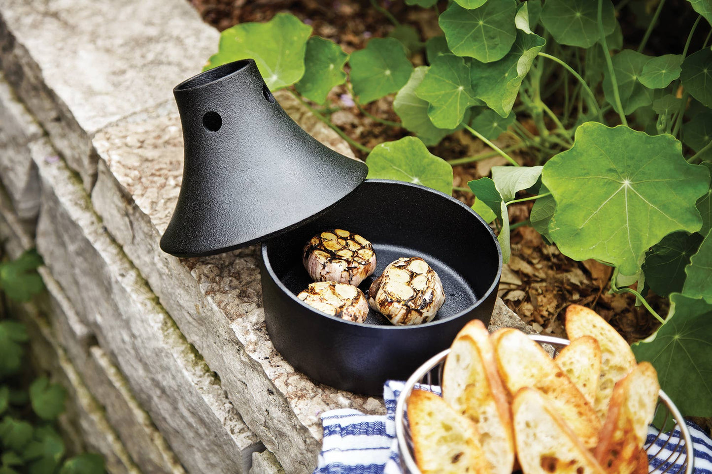 Outset Cast Iron Beer Can Chicken Holder and Flavor Infuser