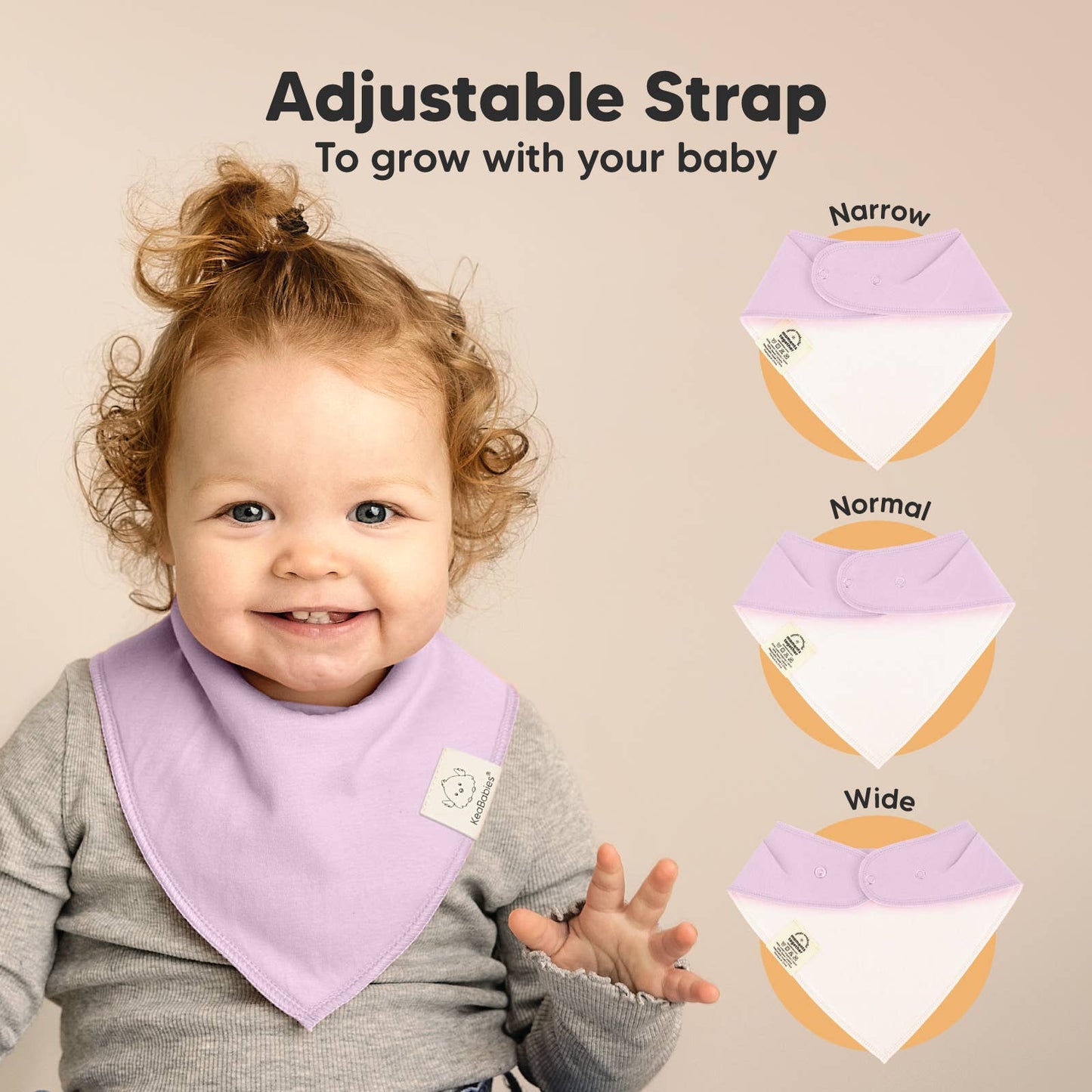8-pack Baby Bandana Bibs for Girls and Boys