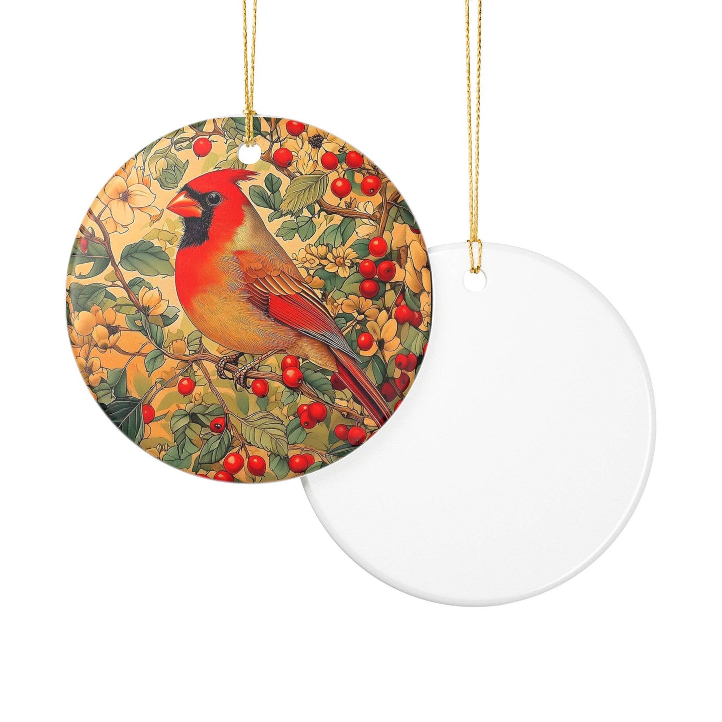 Christmas Cardinal William Morris Christmas Ornament