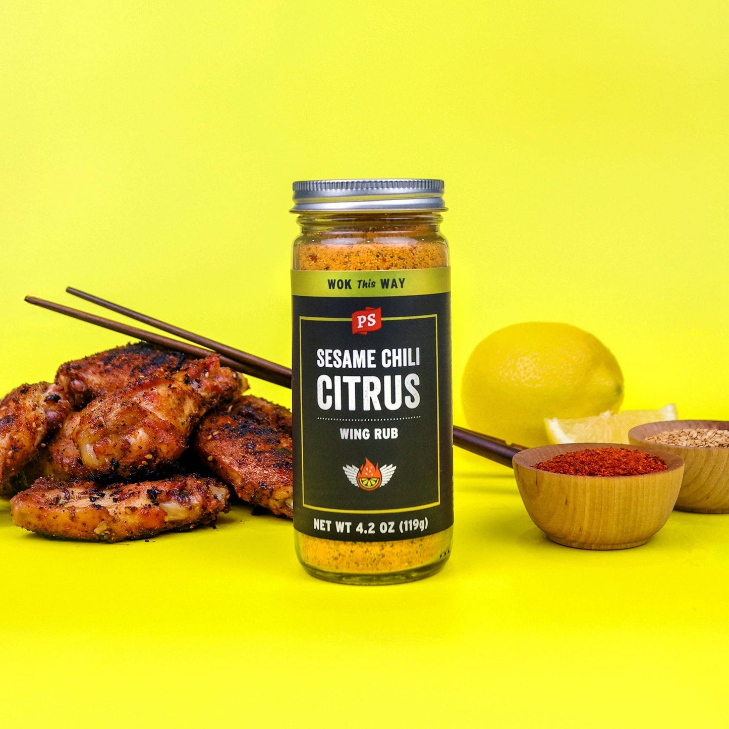 Sesame Chili Citrus Wing Rub