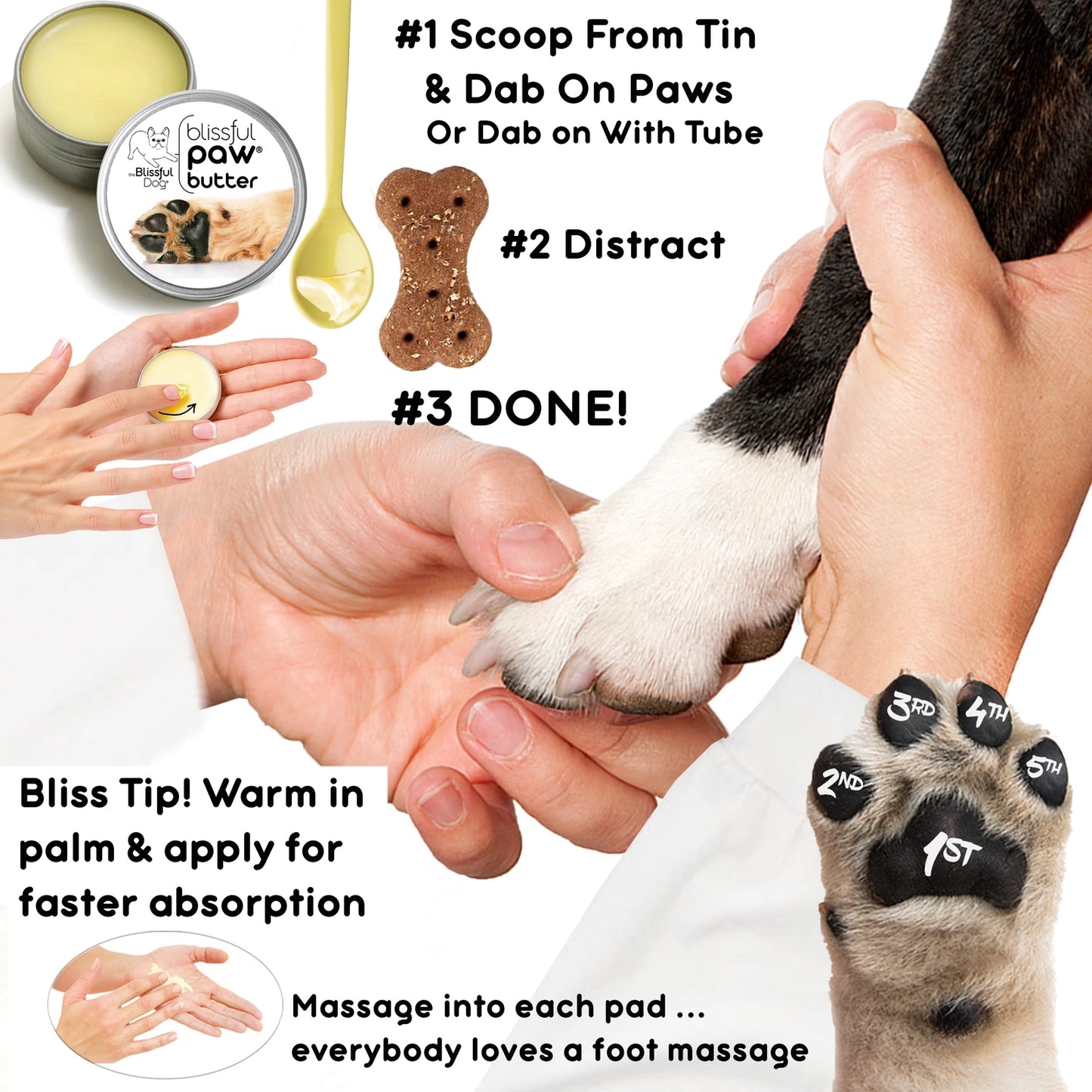 2oz Blissful Dog Paw Butter