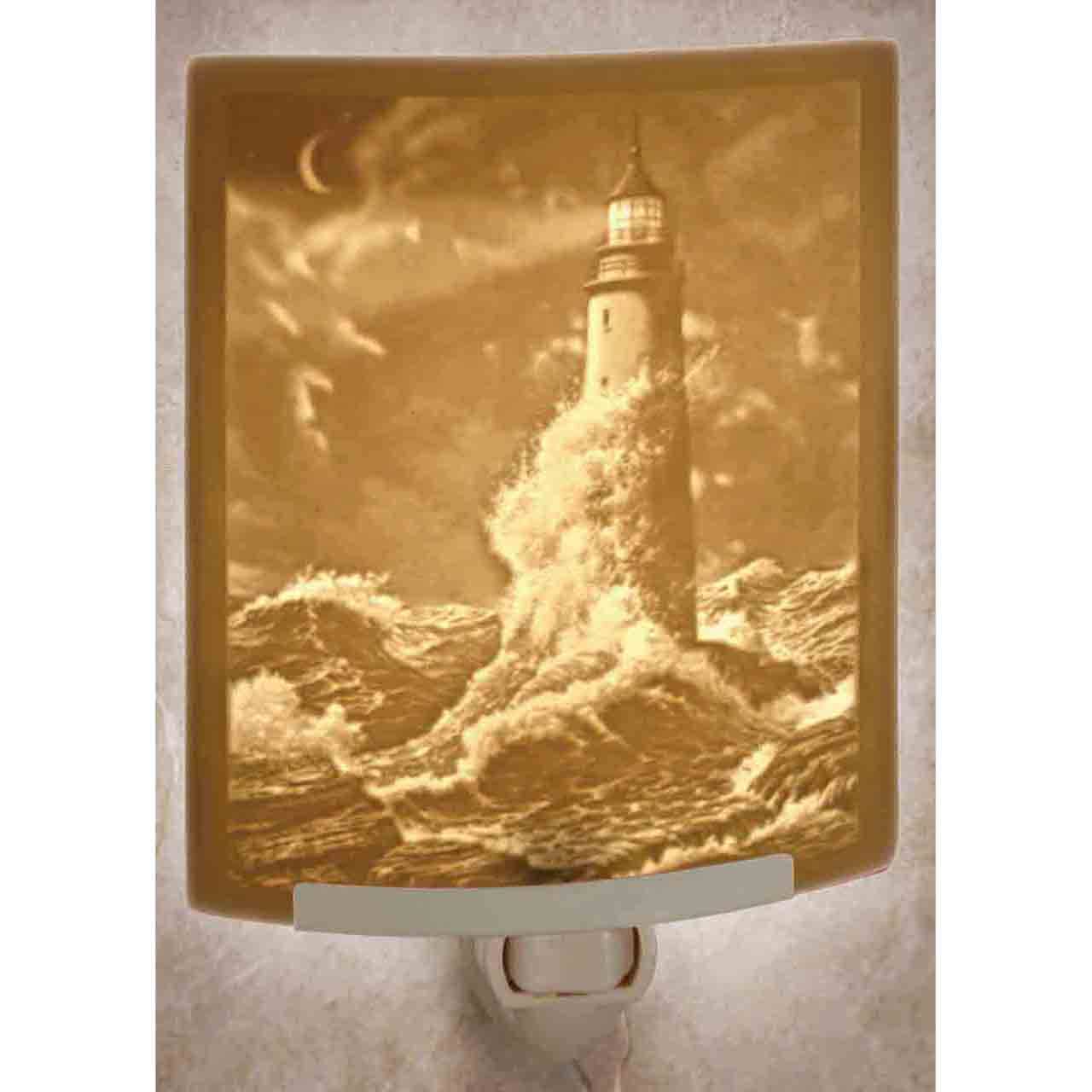 Guiding Light Porcelain Lithophane Night Light