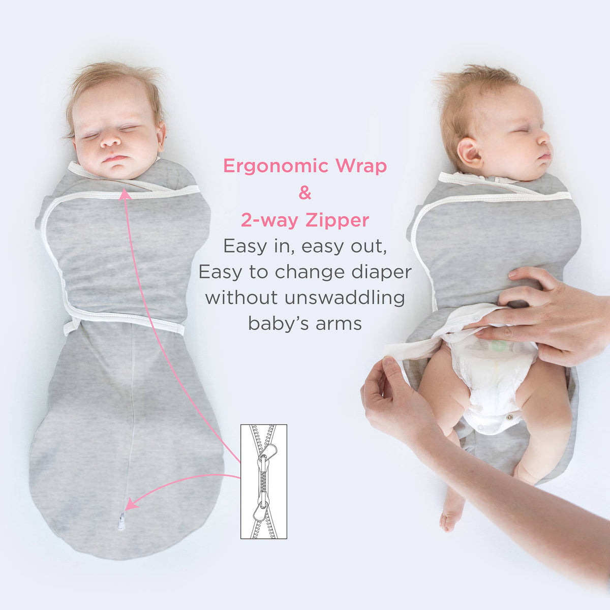 Organic Omni Swaddle Sack, Soft Blue