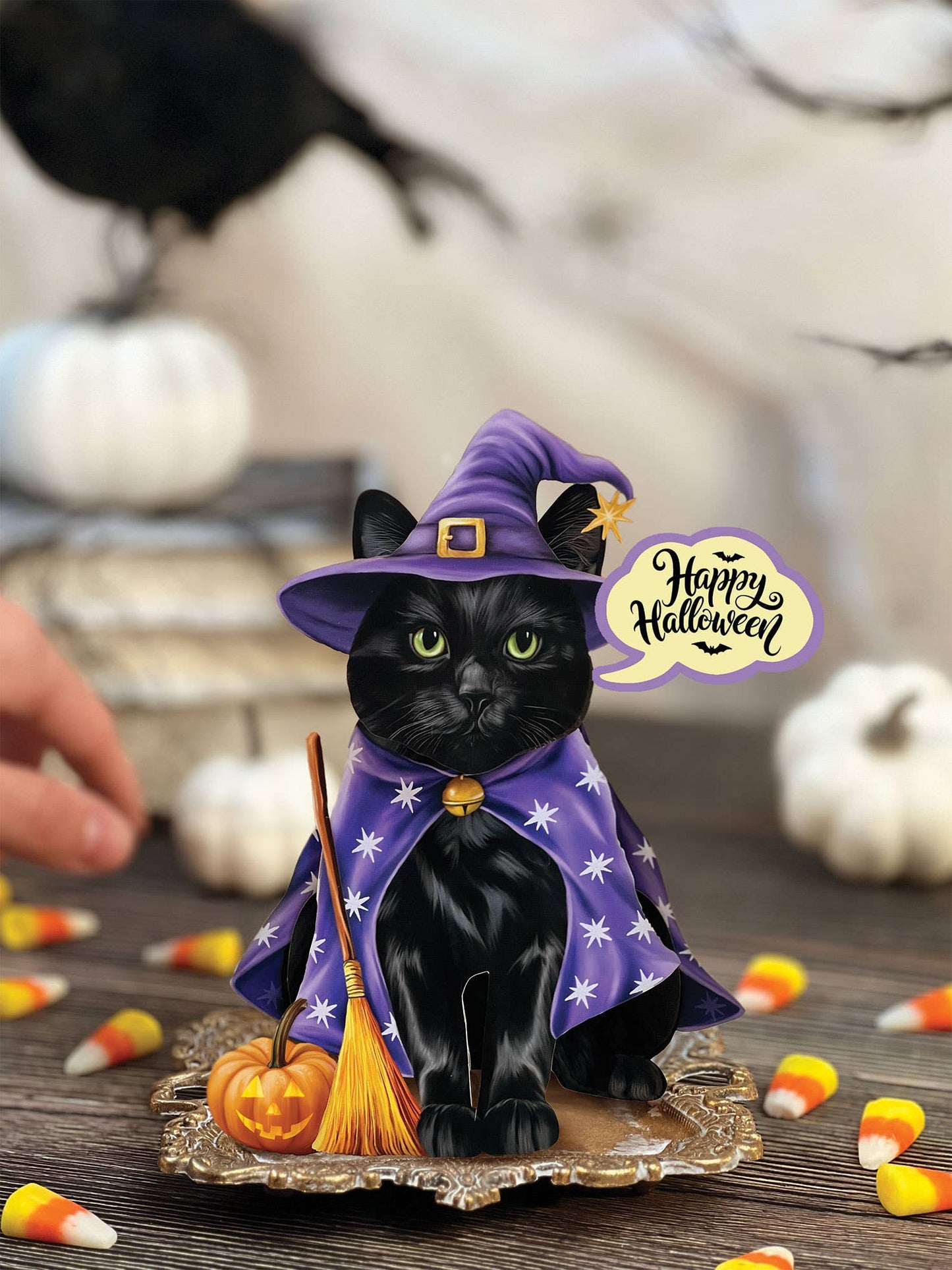 Mini Halloween Cat Pop-up Greeting Cards