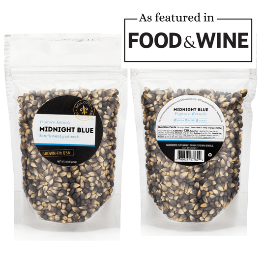 Midnight Blue Popcorn Kernels - Half Pound Bag - Movie Snack